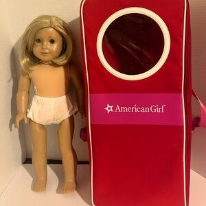 American Girl Red and Tan Doll with Accessories